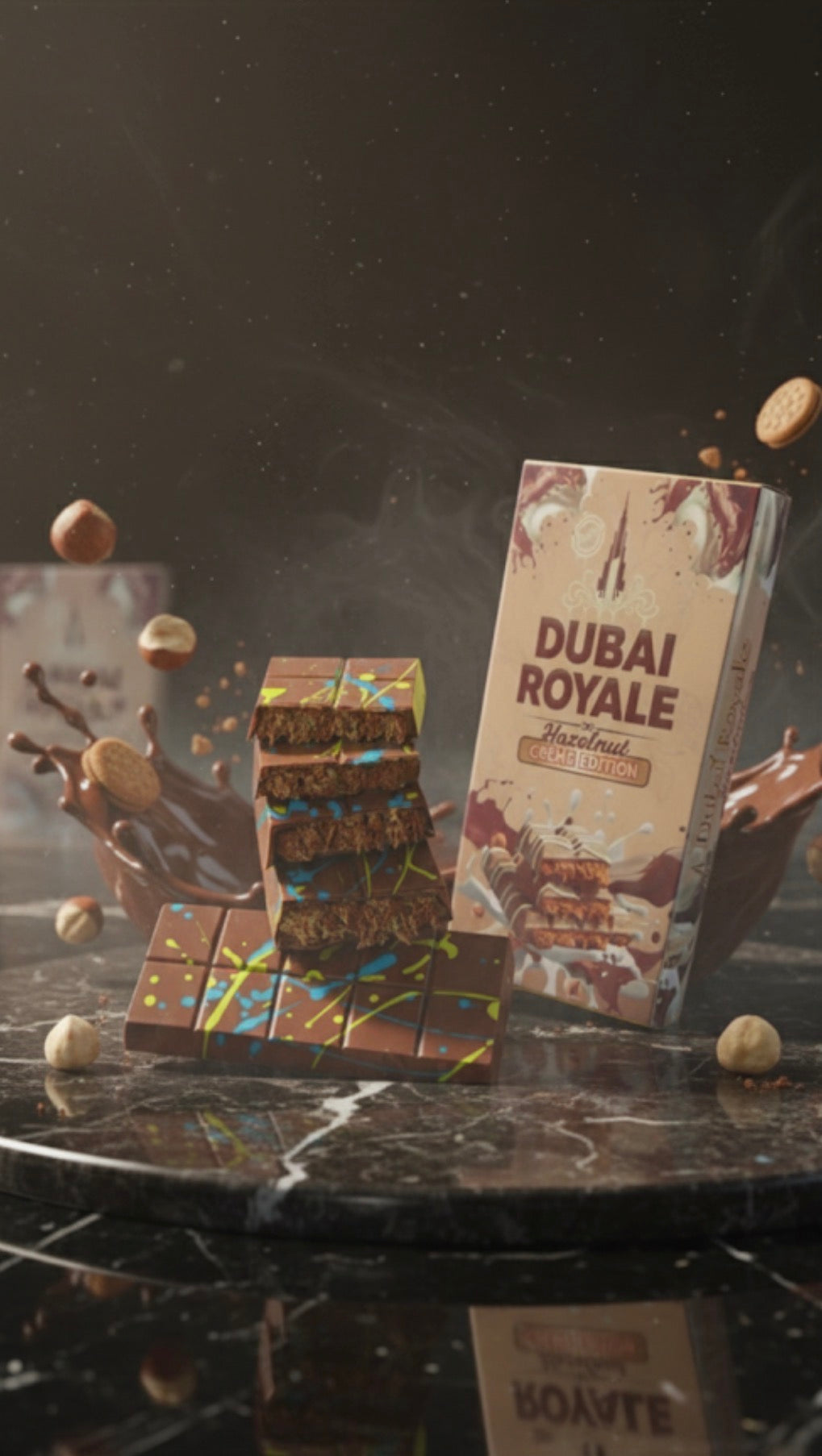 Dubai Royale Hazelnut Creme Bar (6pcs Bars)